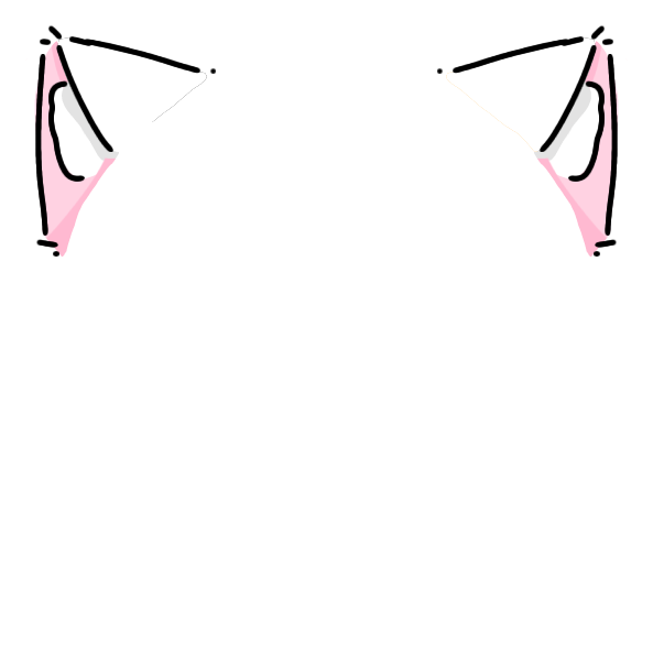 white cat ears Decoration